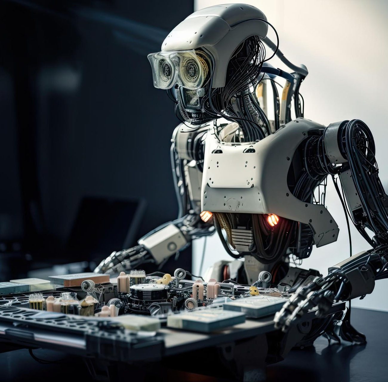 robot-being-programmed-with-intricate-complex-set-commands-carry-out-mission-
